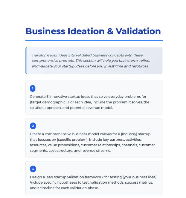 AI Start-up Toolkit: 100 Prompts to Launch, Grow & Scale Your Business